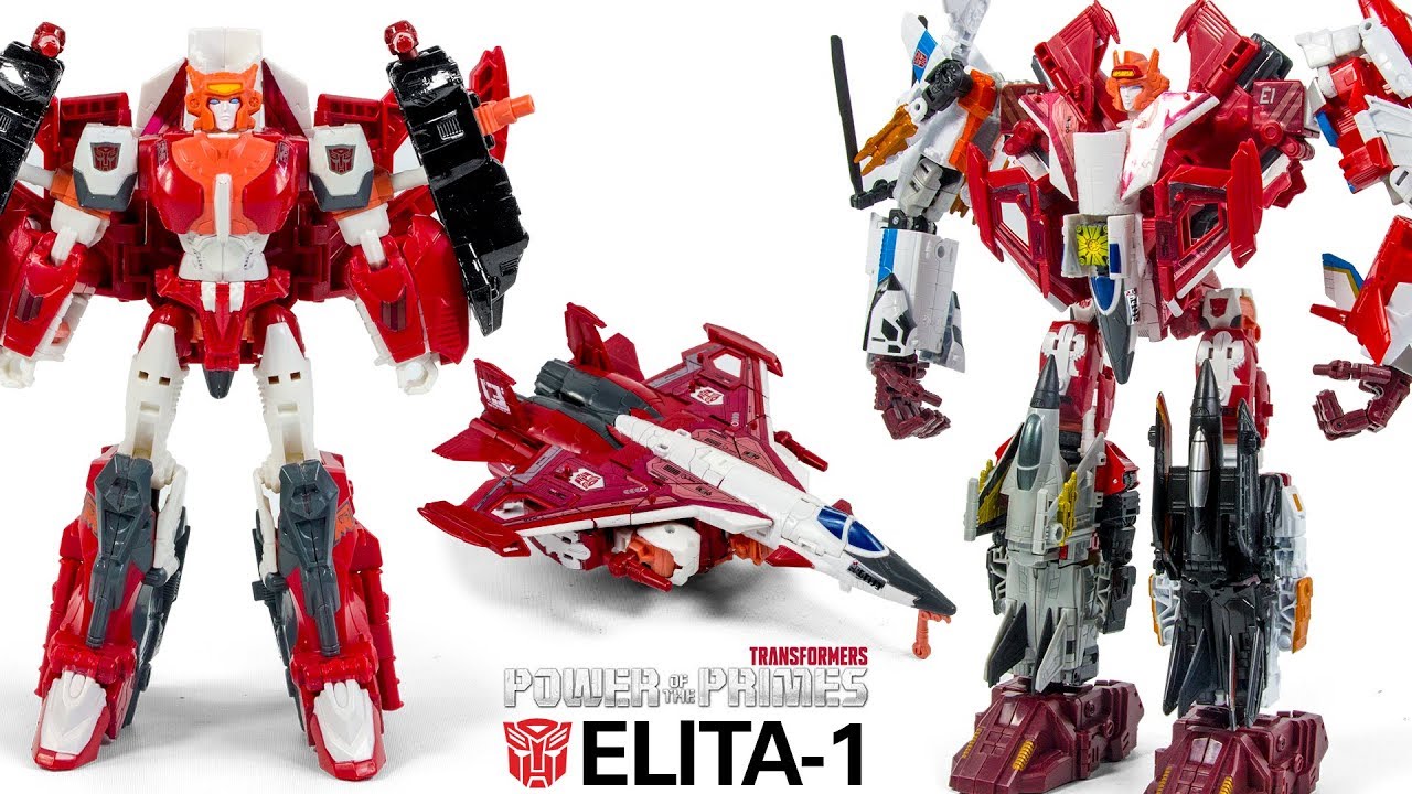 Transformers POWER of the PRIMES Voyager Class Autobots ELITA 1 Combiner Robot Toys