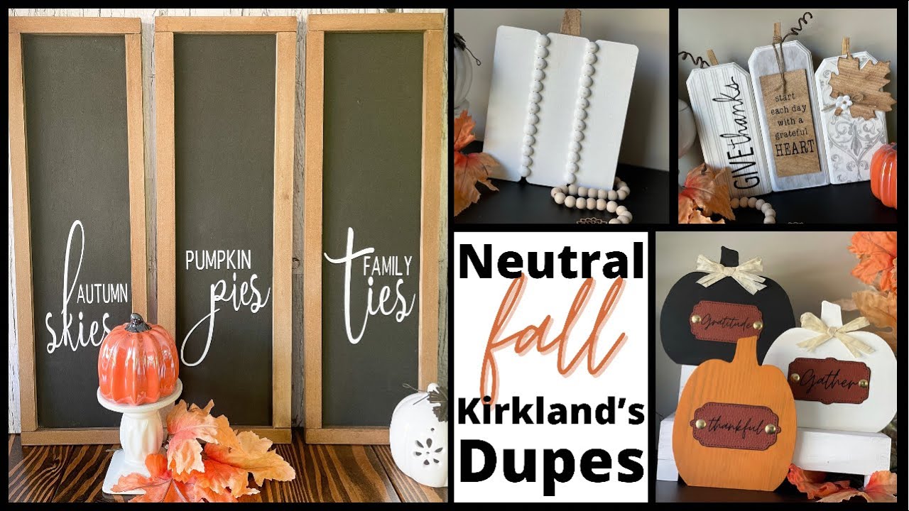 How to create HIGH END Neutral Fall Kirkland's Dupes | Kirkland’s Fall Decor Dupes