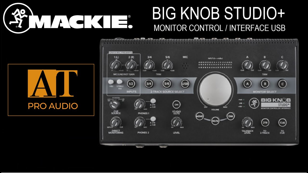 MACKIE BIG KNOB STUDIO+ MONITOR CONTROL - AT PROAUDIO BRASIL