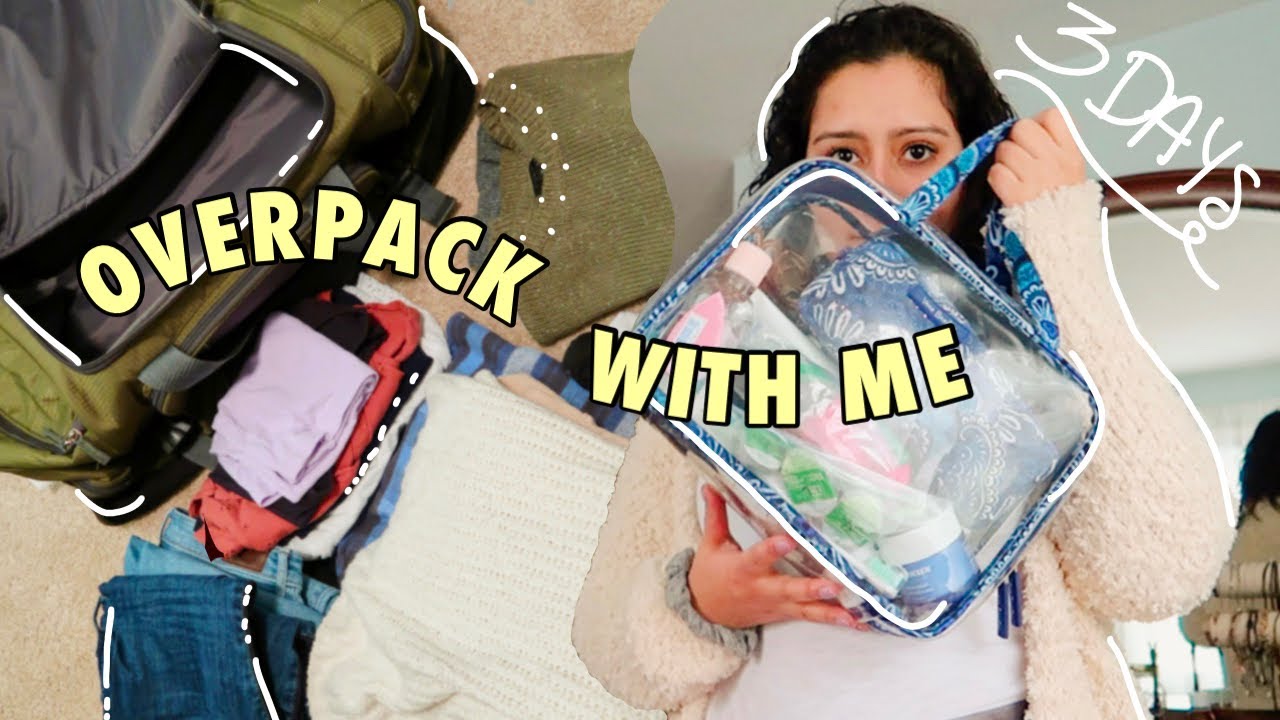 *overpack* with me for a weekend trip | packing essentials for DC!