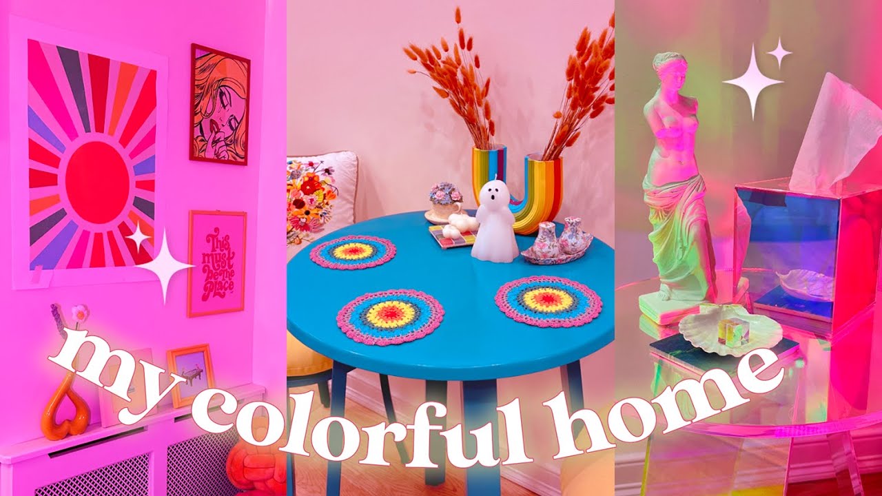 🌈  My colorful NYC apartment makeover + tour (retro maximalist aesthetic) #dopaminedecor