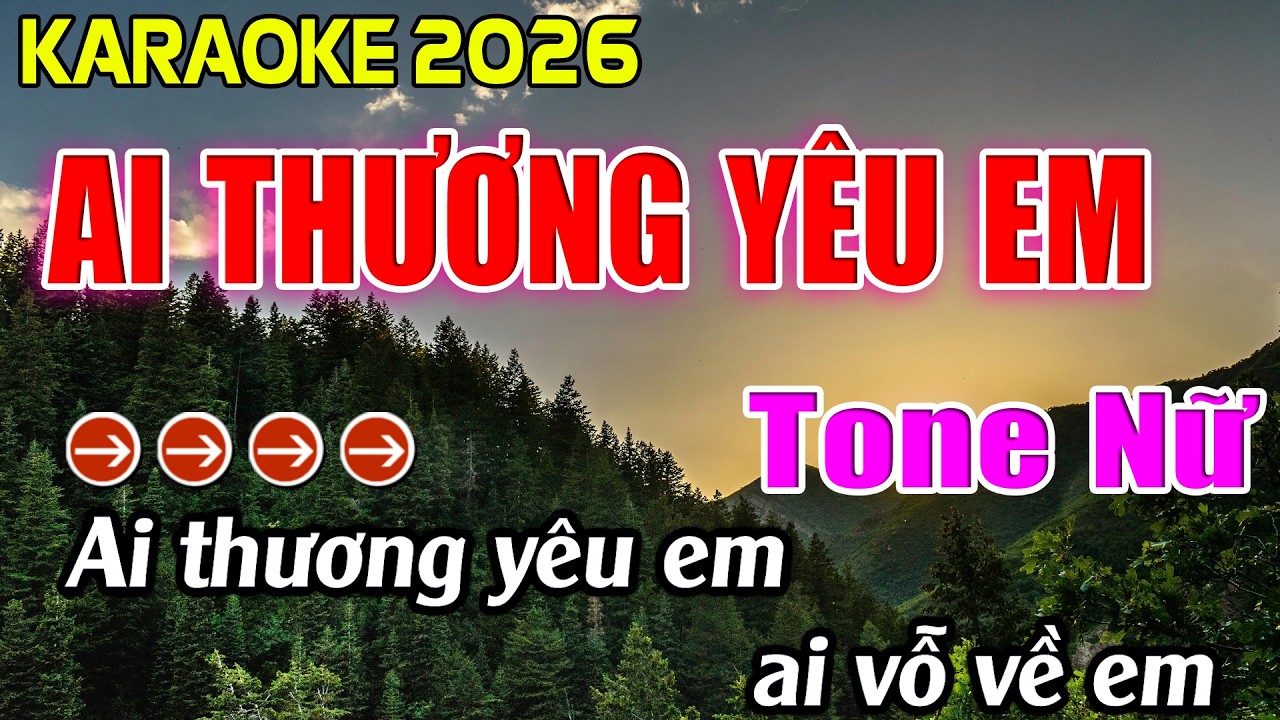 Ai Thương Yêu Em Karaoke Tone Nữ Karaoke Hoàng Giang 62