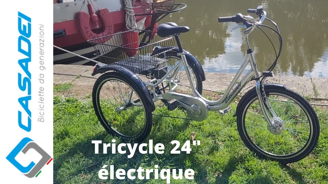 GÉRALD SERVICES 88 - Tricycle pour adulte CASADEI e-TR 24