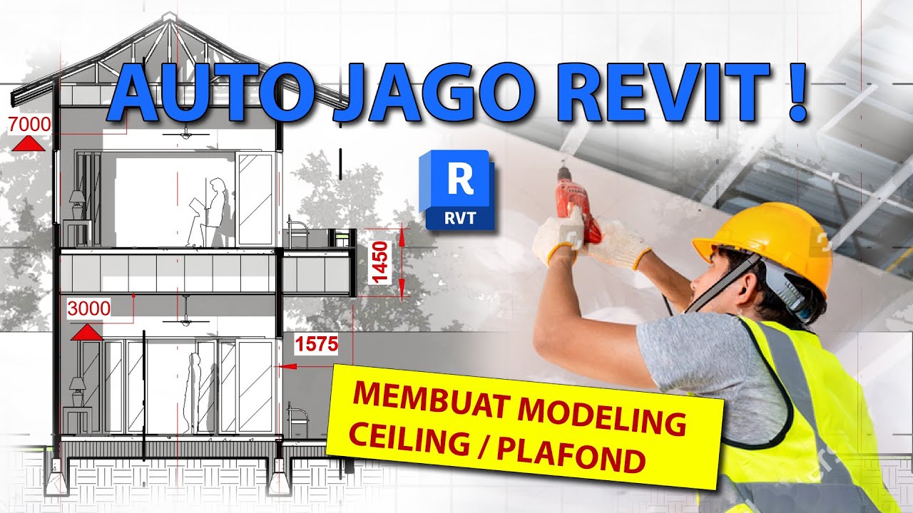 Revit Villa Part 18  | Metode Membuat Ceiling Plafond