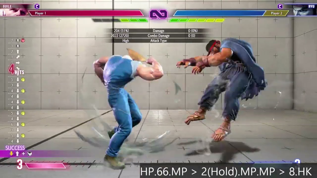 Guile - Heavy Punch Drive Rush & Somersault | Street Fighter 6 Combo Guide