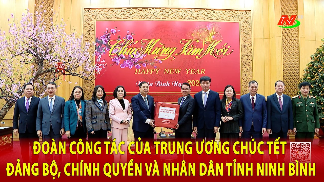 Đoàn công tác của Trung ương chúc Tết Đảng bộ, chính quyền và Nhân dân tỉnh Ninh Bình