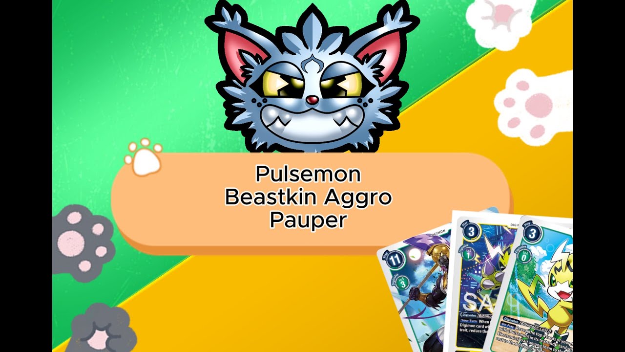 Pulsemon Beastkin Aggro (Digimon Pauper deck tech)