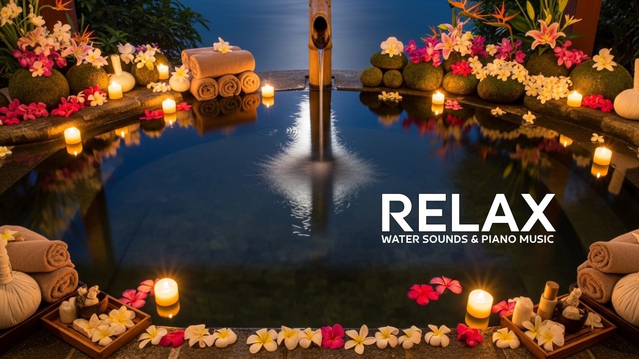 🌿 Zen Bamboo Water Stillness & Piano | Tranquil Mind Rest 🌿