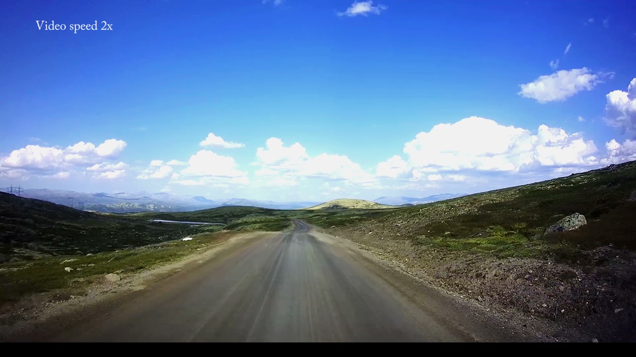 Med bobil på Slådalsvegen