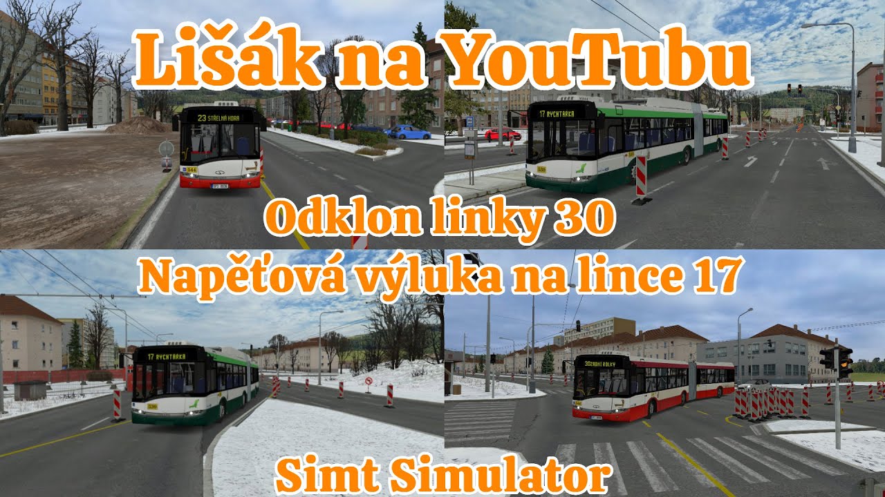 Simt Simulator - Napěťov&aacute; v&yacute;luka na lince 17 - Odklon linky 30 s pov&iacute;d&aacute;n&iacute;m