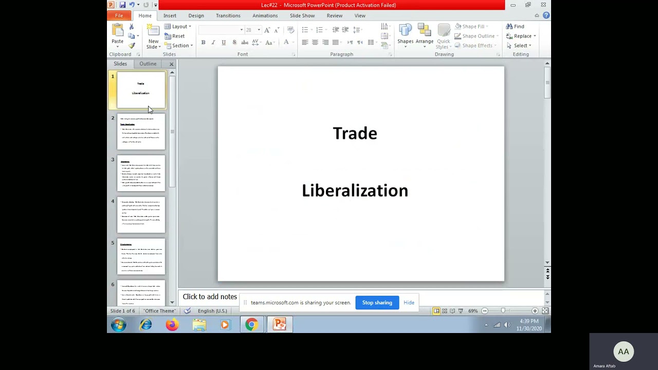 Trade Liberalization