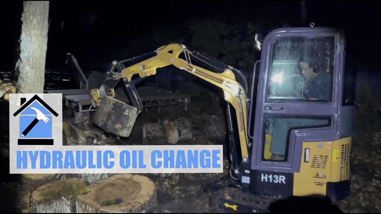 How to Change Hydraulic Oil on an AGT H13R Mini Excavator