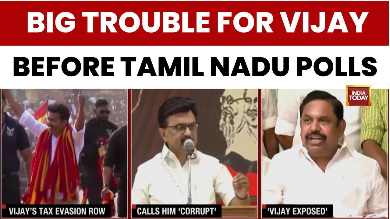 DMK and AIADMK Attack Vijay Over Tax Penalty Amid Tamil Nadu Election Campaign | India Today News