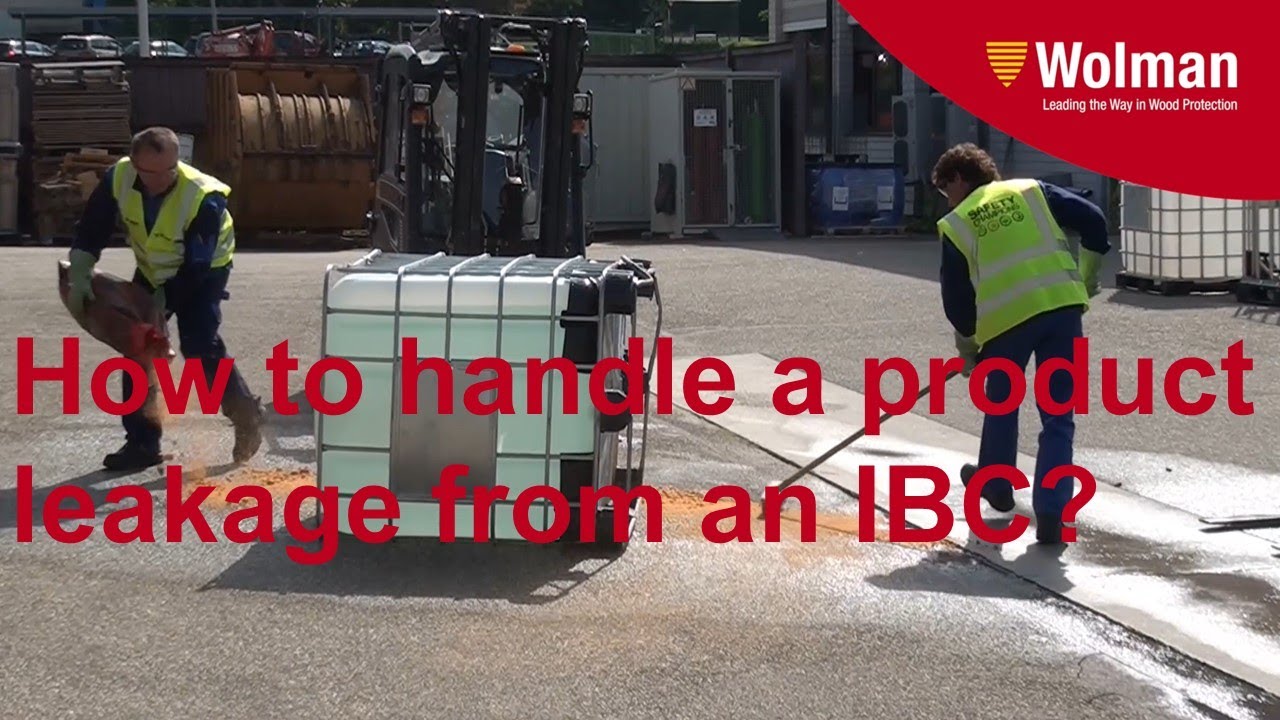 How to handle a product leakage from an IBC?