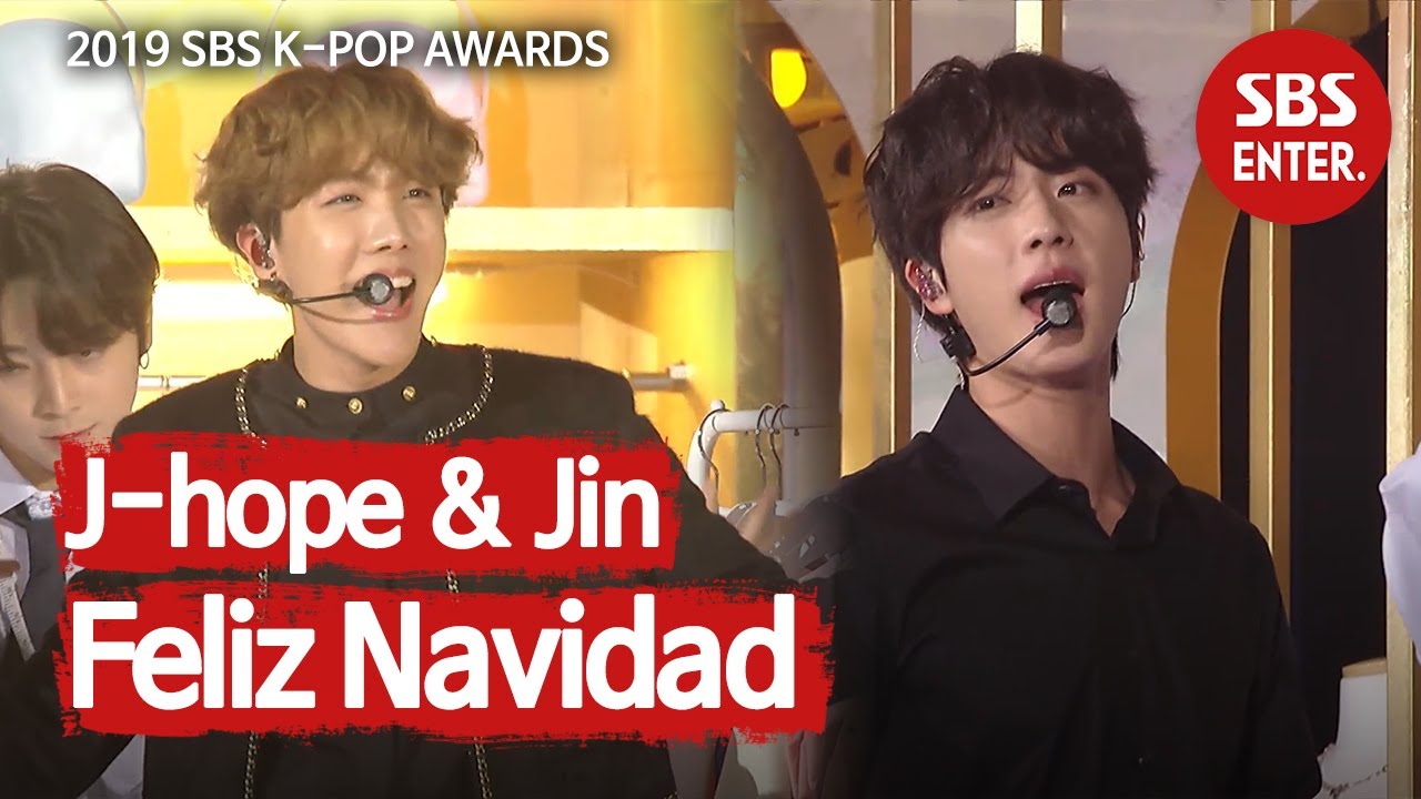 &lsquo;대부 요정의 마법♬&rsquo; 진＆제이홉의 &lsquo;Feliz Navidad&rsquo; | 2019 SBS 가요대전(2019 SBS K-POP AWARDS) | SBS Enter.