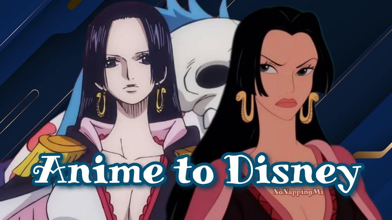 Some Famous Anime Characters in Disney Art Style
