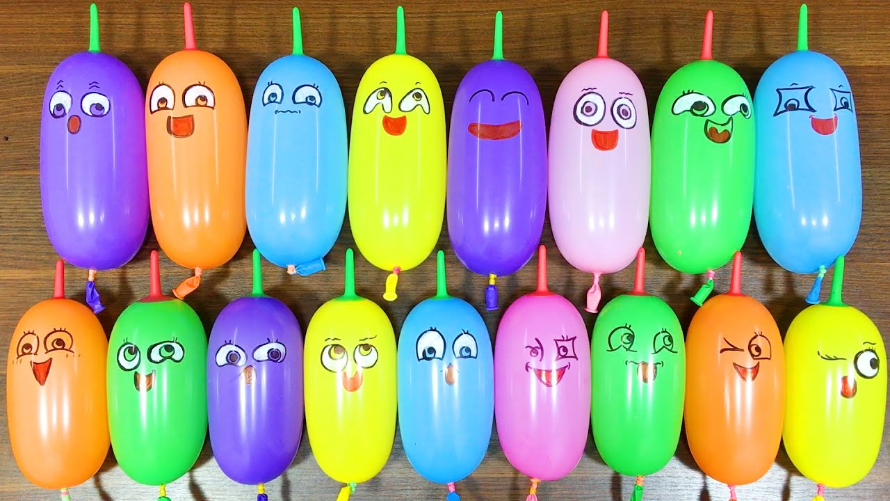 Making CLEAR Slime with FUNNY BALLOONS !!!Satisfying Slime Video #185