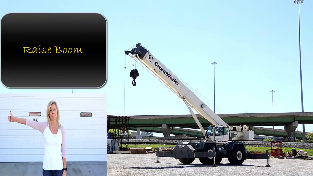 Sinais para opera&ccedil;&atilde;o com guindastes - 4&deg; MIV
