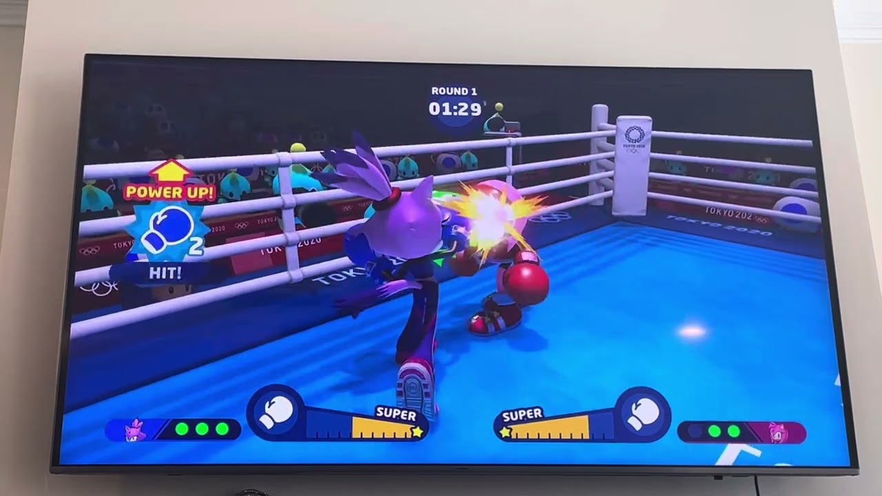 Blaze vs Amy in boxing.