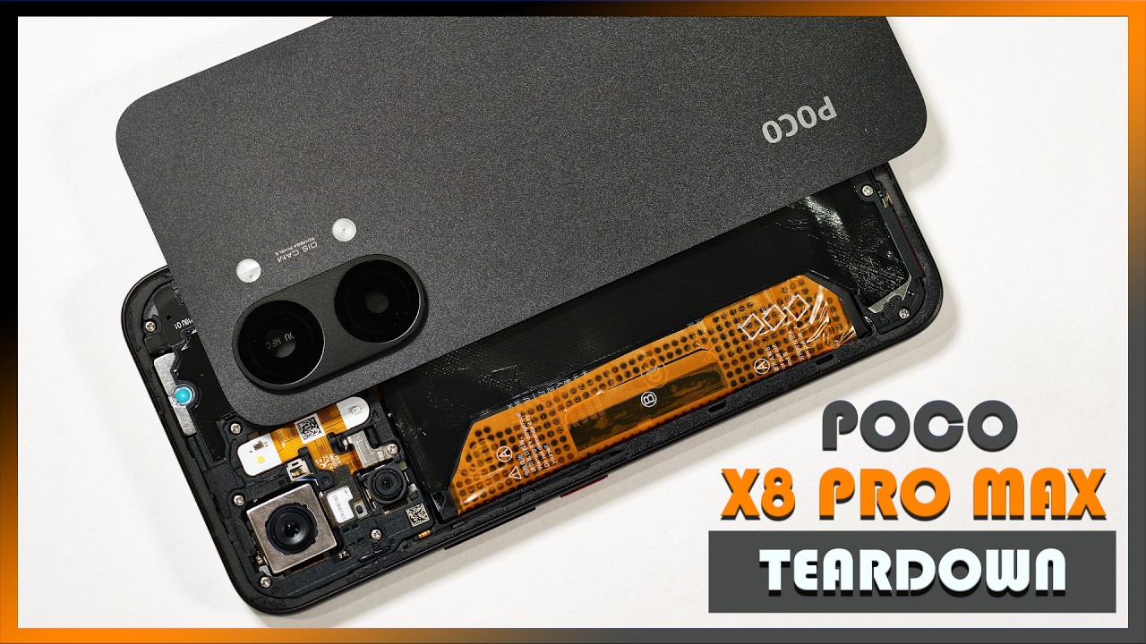 Видеообзор разборки и ремонта телефона Xiaomi Poco X8 Pro Max.
