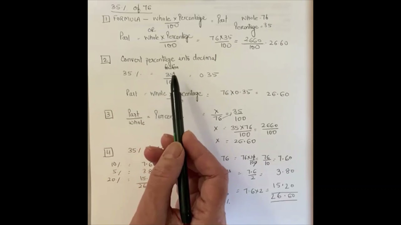Percentage Chapter 4
