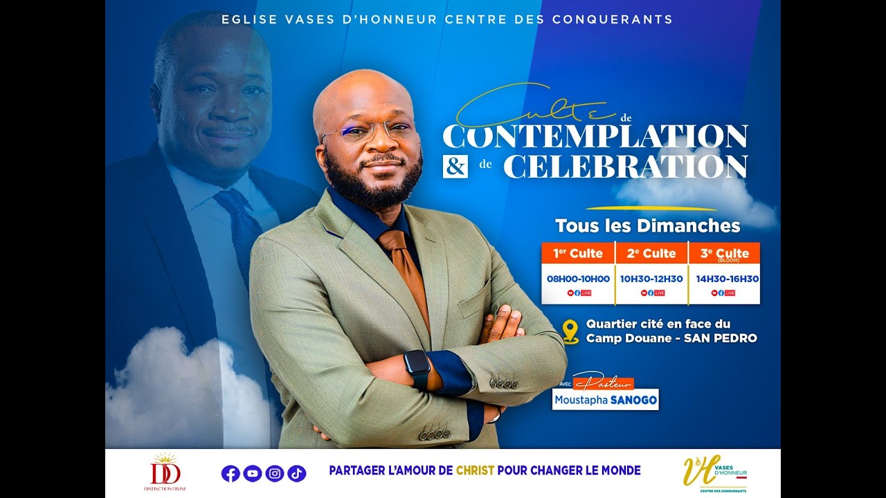 Chercher la face de Dieu et devenir fils de Dieu I Pst Moustapha SANOGO I Culte 02 I 15/03/2026