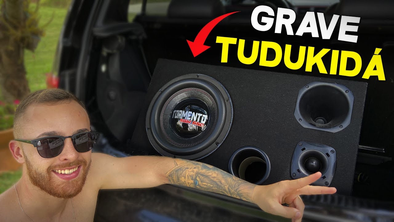 MEU GRAVE BATENDO FORTE NA CAIXA TRIO - GUI TURBO