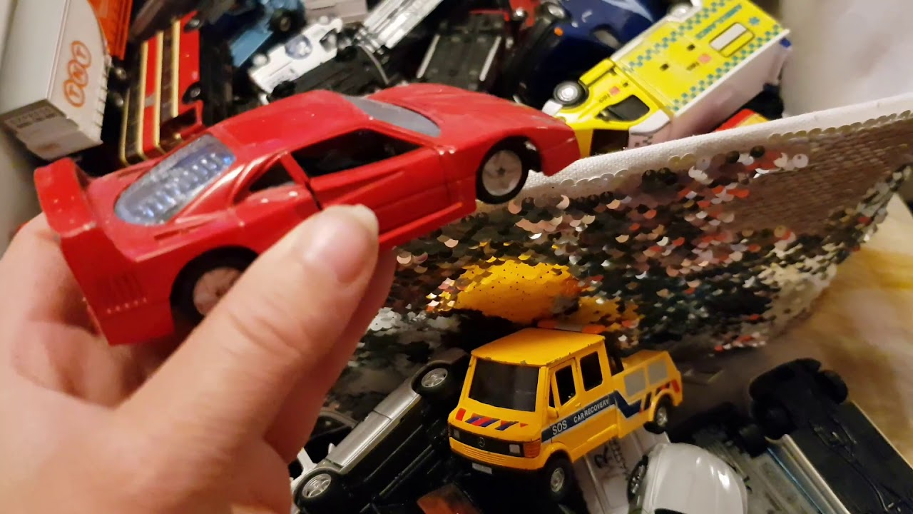 ASMR Toy car box rummage.