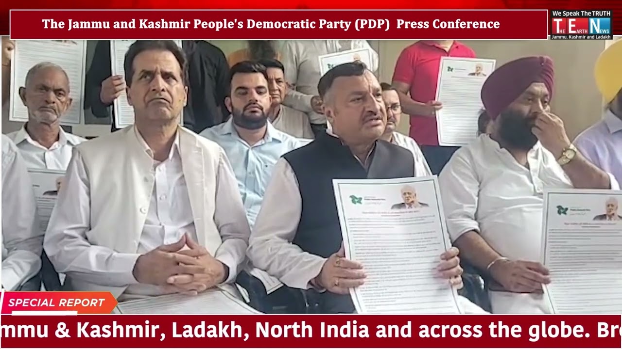 The Jammu and Kashmir People's Democratic Party PDP  Press Conference