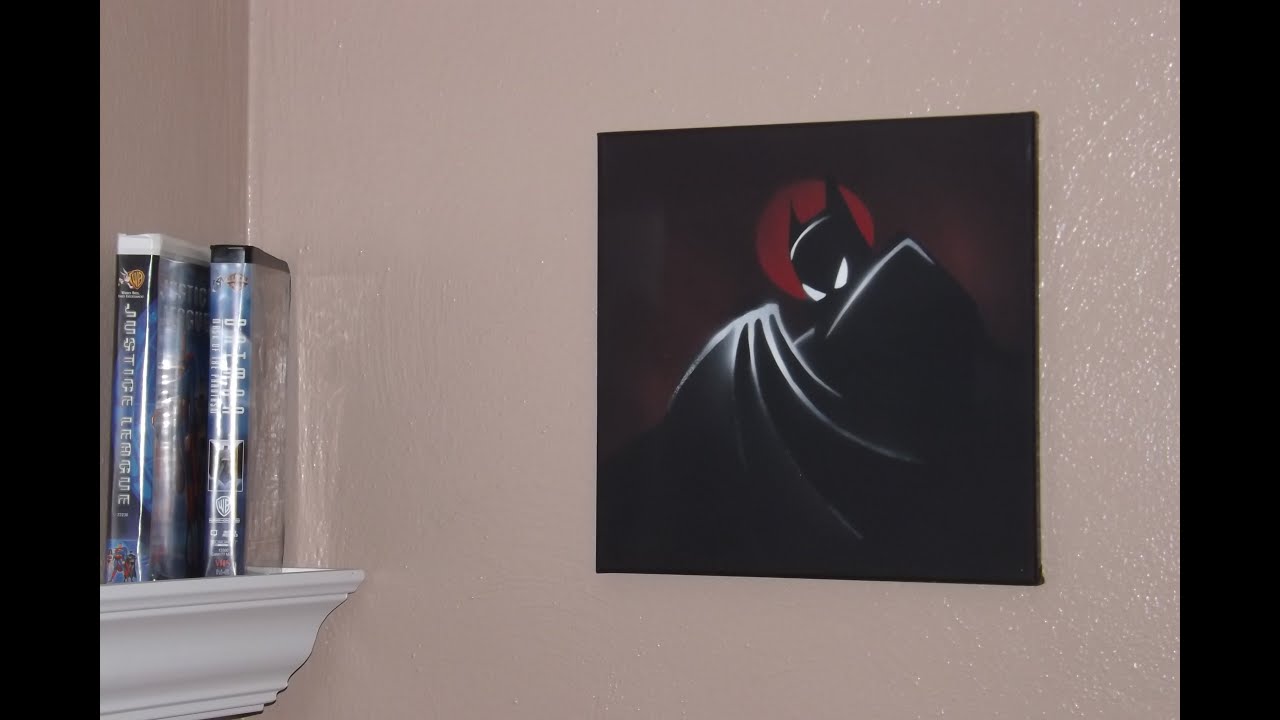 Batman Stencil Painting
