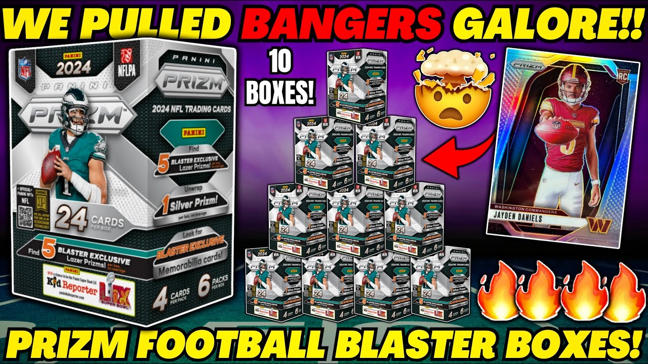*TURNING $400 INTO $1,000+ WITH PRIZM BLASTERS!🤯 2024 PRIZM FOOTBALL BLASTER BOX REVIEW!🏈