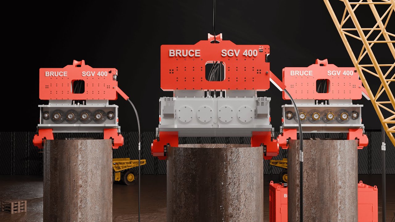 How to work eccentric & gear in vibro hammer | BRUCE PILING EQUIPMENT