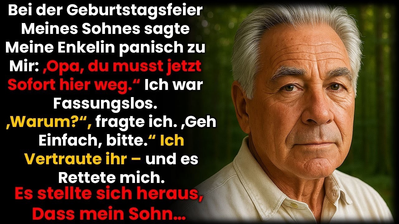 „Opa, geh sofort weg!“, sagte meine Enkelin  Ich vertraute ihr – und das rettete mir das Leben