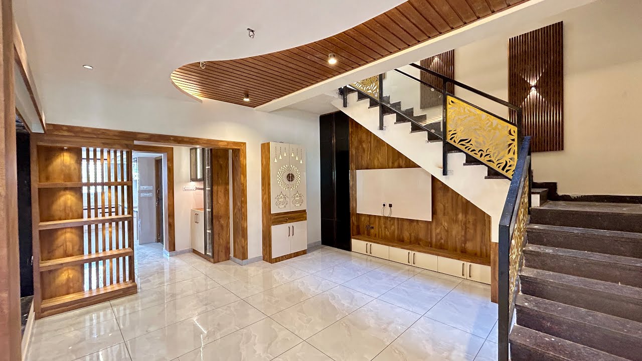 3BHK Triplex Villa with Home Theatre, Gym & Gazebbo 🏠 Luxury House with Attractive Interior Design  