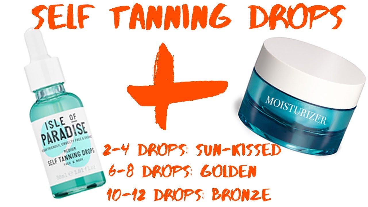 Isle of Paradise Medium Tanning Drops Review Before and After