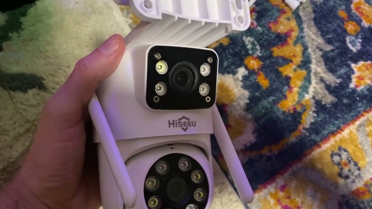 WK 4HS03 ATus Unboxing-Hiseeu Wireless WiFi Pro 4 kit Security Camera System (Dual lens)