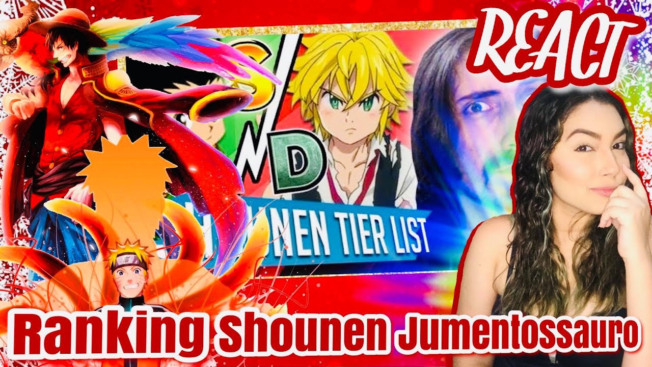 REACT Meu Ranking de Shounen | JUMENTOSSAURO