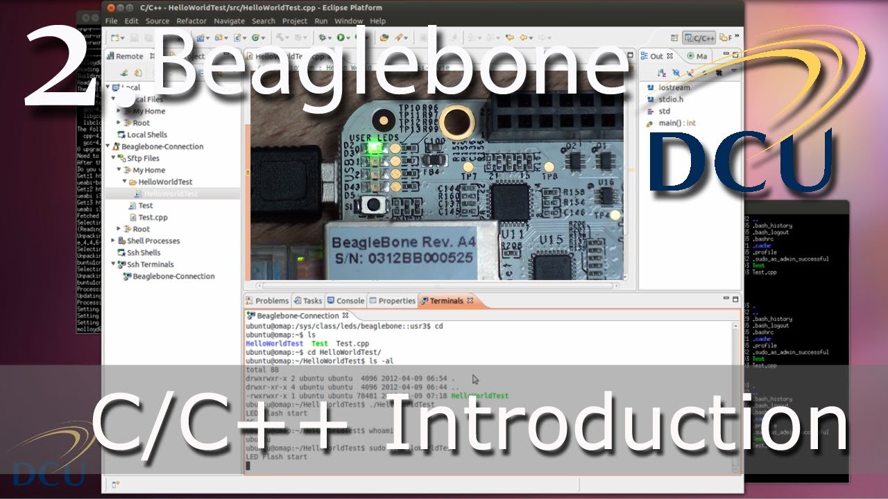 Beaglebone: C/C++ Programming Introduction for ARM Embedded Linux Development using Eclipse CDT