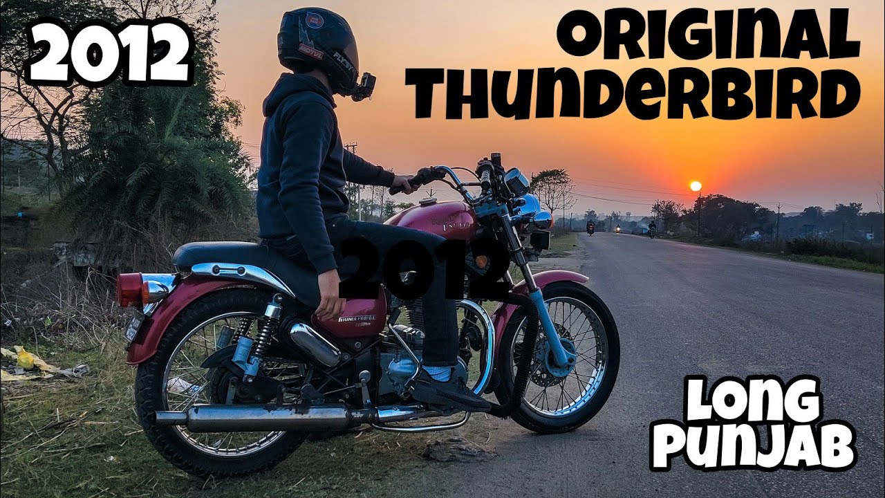 PATAKA on Oldest 2012 Royal Enfield THUNDERBIRD with Long Punjab | The Oldest Model | #MxK