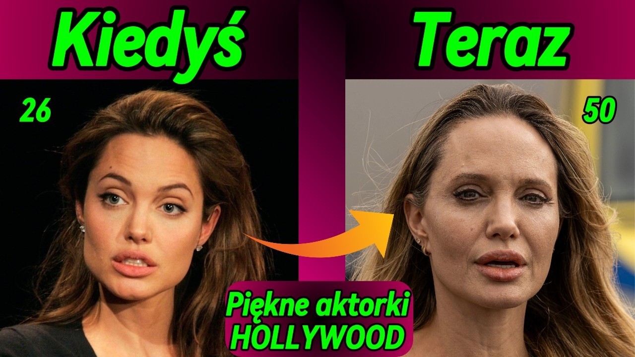 Piękne Aktorki HOLLYWOOD KIEDYŚ a TERAZ