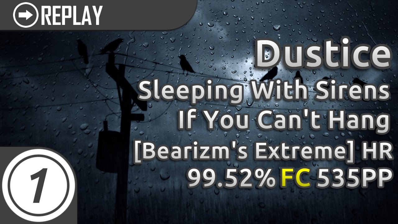 Dustice | Sleeping With Sirens - If You Can't Hang [Bearizm's Extreme] HR FC 99.52% 535pp