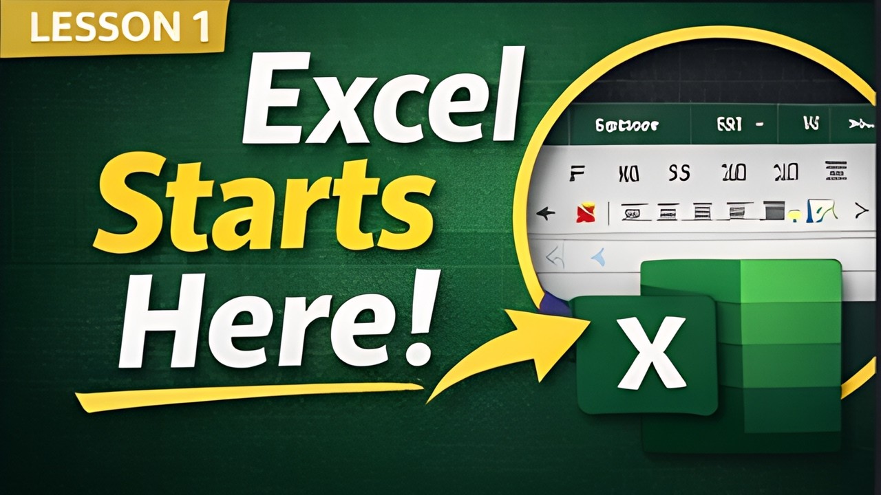 Excel for Beginners – Lesson 1: Excel Starts Here (Complete Beginner Guide)
