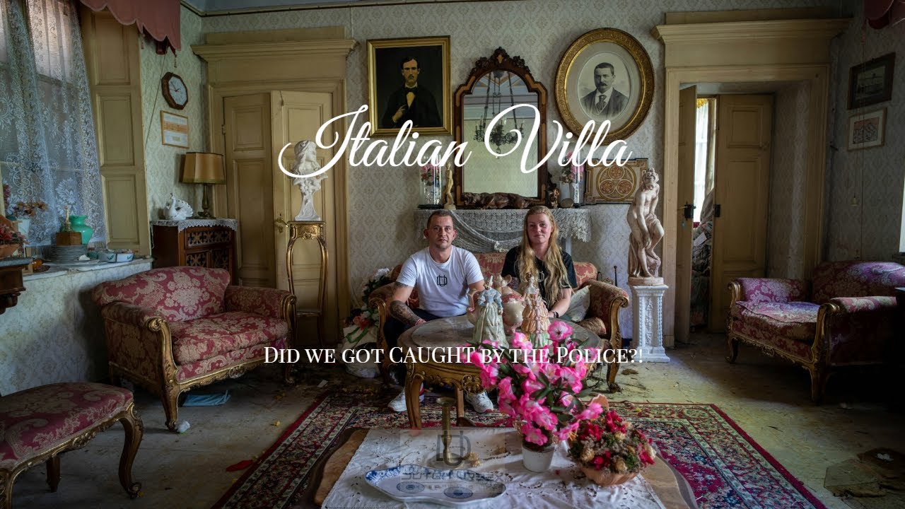 Caught by police in a Italian Villa 
