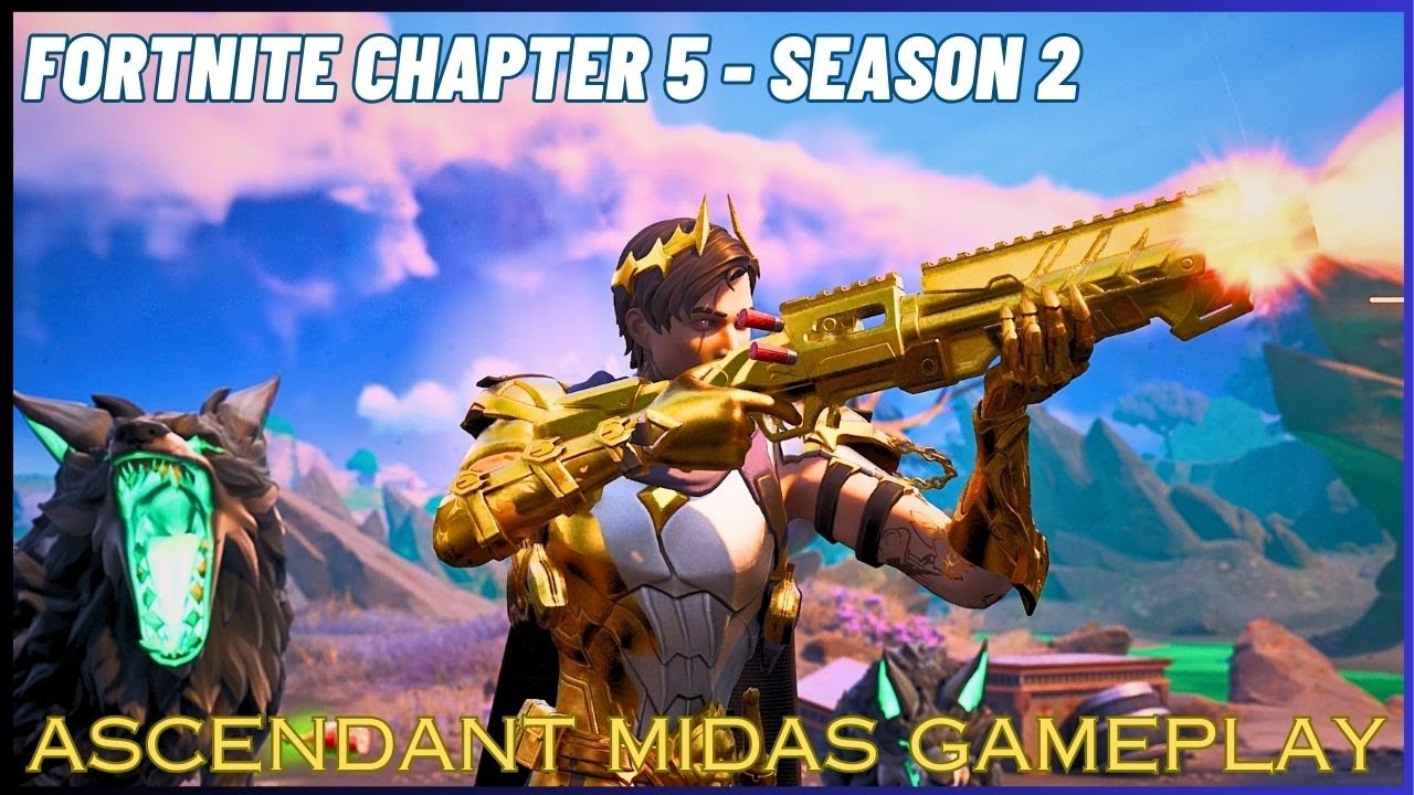 FORTNITE Chapter 5 - Season 2 ASCENDANT MIDAS Gameplay.