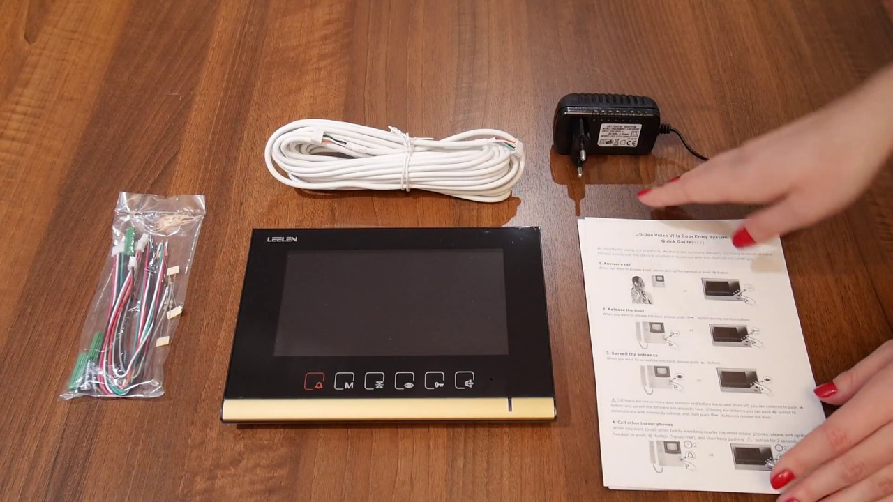 Post interior videointerfon 7 color Leelen N72B negru - www.1cctv.ro
