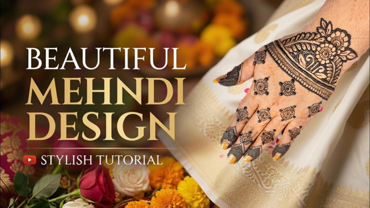 Floral Mehndi Design for a Beautiful Hand Look/Stylish Mehndi Design/Mehandi ka Design 