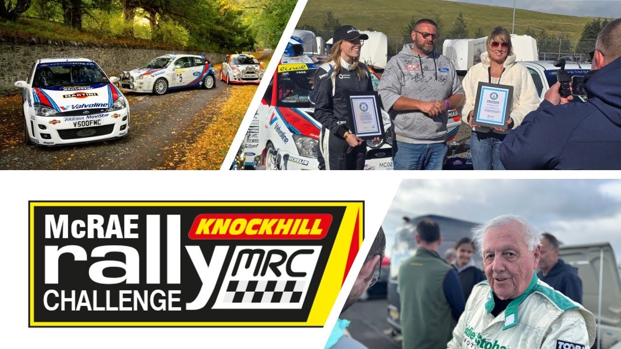 McRae Tribute cars attend 2025 McRae Rally Challenge & Dave receives a Guinness World Record - EPIC!