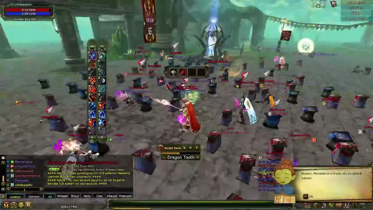 Knight Online Eslant DTC Farm l 24 Saat l 70 lwl Solo Elit Warrior ESKI VIDEO