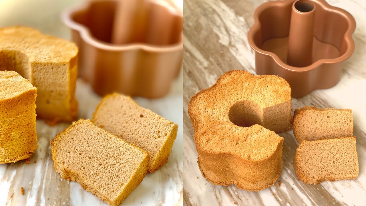 Resep Chiffon Thai Tea, Pori-Porinya Kecil!