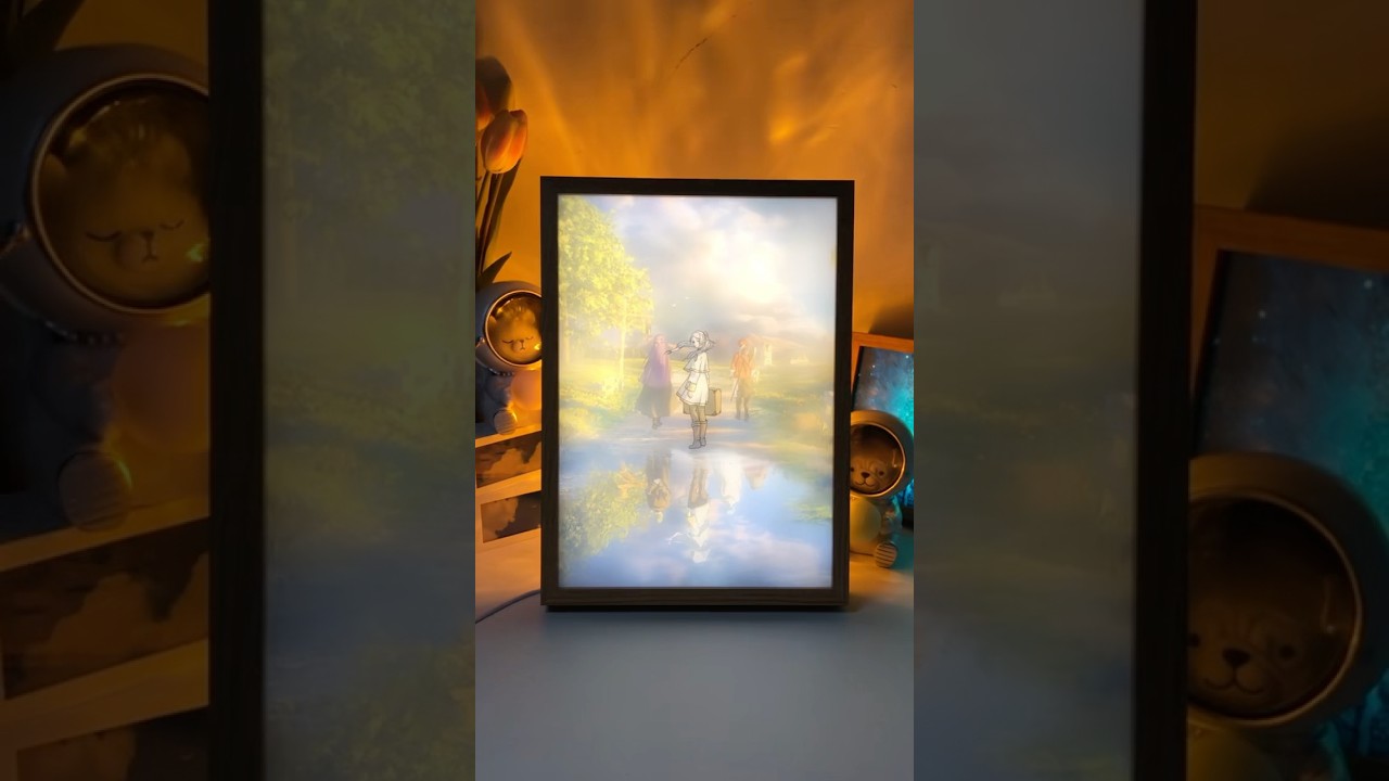 Frieren led light photo frame #lightbox #lightpianting #photoframe #frierenbeyondjourneysend